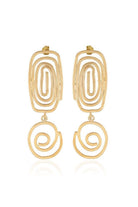 Linya Jewellery-Altı Yuvarlak Spiral Küpe-Küpe-1-Milagron.com