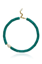 Linya Jewellery-Alya Turkuaz Büyük İncili Kolye-Kolye-1-Milagron.com
