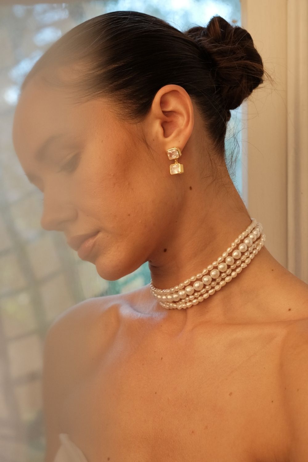 Amour çOklu İNci Choker - 2