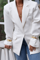 Linya Jewellery-Aruna Kalın Kelepçe Bileklik Gold-Bileklik-3-Milagron.com