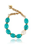 Linya Jewellery-Assora Turkuaz Taşlı Bileklik-Bileklik-1-Milagron.com