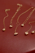 Linya Jewellery-Aura Minimal İncili Kalp Kolye-Kolye-4-Milagron.com