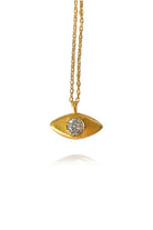 Linya Jewellery-Aura Minimal Taşlı Göz Kolye-Kolye-1-Milagron.com
