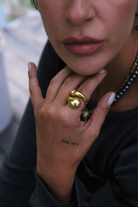 Linya Jewellery-Bersa Büyük İncili Yüzük Gümüş-Yüzük-2-Milagron.com