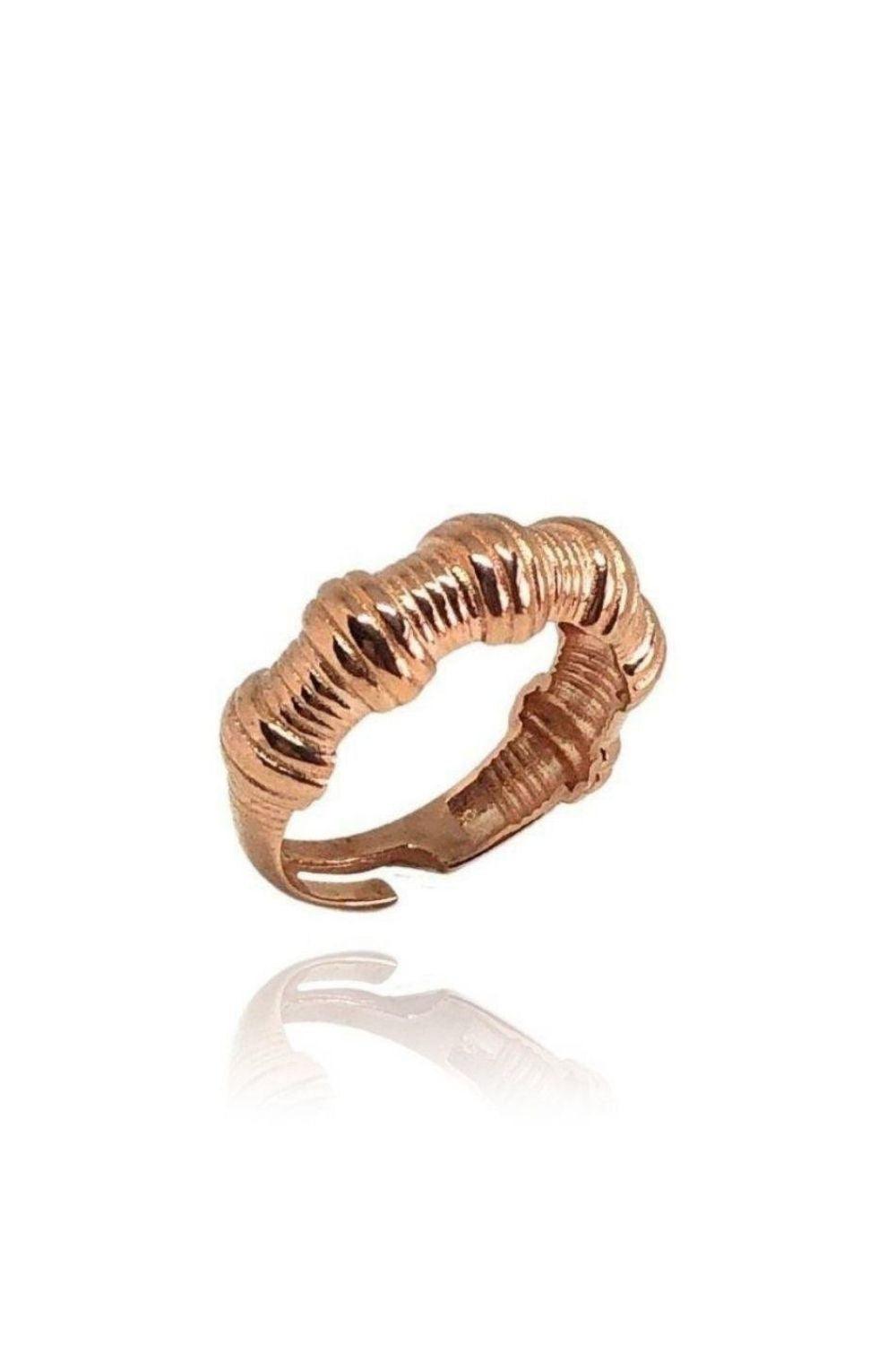 Linya Jewellery-Bomy Tel Yüzük Rose Gold-Yüzük-1-Milagron.com