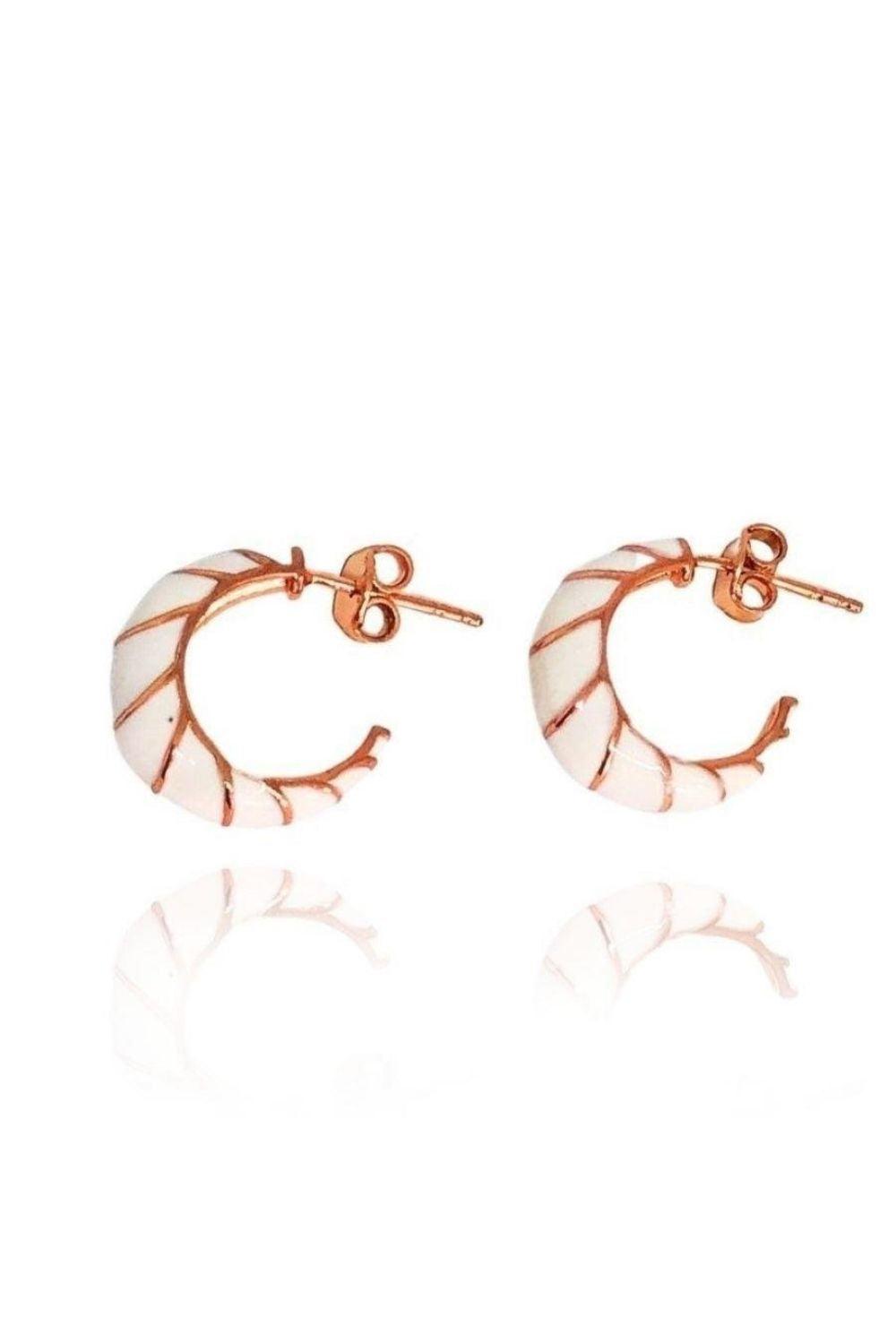 Linya Jewellery-Bonita Beyaz Mineli Küpe-Küpe-1-Milagron.com