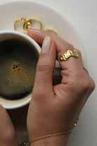 Linya Jewellery-Burl Desenli Yüzük-Yüzük-3-Milagron.com