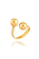 Linya Jewellery-Çift Topçuklu Yüzük Gold-Yüzük-1-Milagron.com