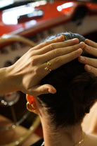 Linya Jewellery-Çift Topçuklu Yüzük Gold-Yüzük-3-Milagron.com