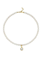 Linya Jewellery-Cosmic Büyük İncili Burç Kolye Beyaz-Kolye-1-Milagron.com