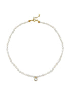 Linya Jewellery-Cosmic Küçük İncili Burç Kolye Beyaz-Kolye-1-Milagron.com