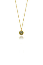 Linya Jewellery-Cosmic Zincirli Burç Kolye Açık Yeşil-Kolye-1-Milagron.com