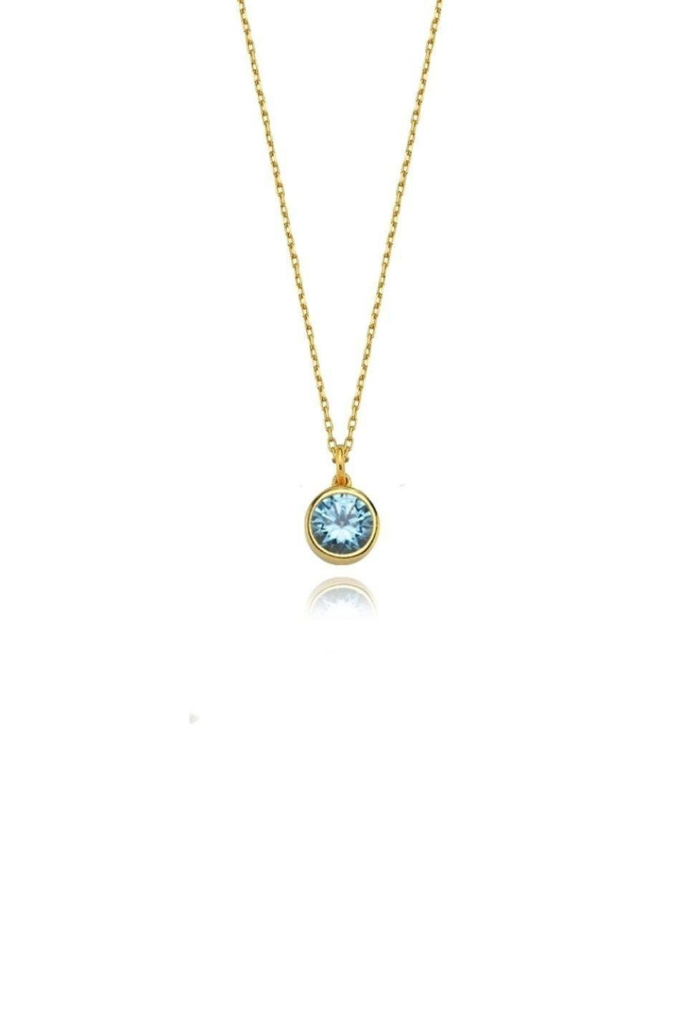 Linya Jewellery-Cosmic Zincirli Burç Kolye Gök Mavisi-Kolye-1-Milagron.com