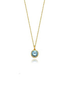 Linya Jewellery-Cosmic Zincirli Burç Kolye Gök Mavisi-Kolye-1-Milagron.com