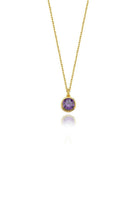 Linya Jewellery-Cosmic Zincirli Burç Kolye Mor-Kolye-1-Milagron.com