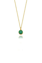 Linya Jewellery-Cosmic Zincirli Burç Kolye Yeşil-Kolye-1-Milagron.com