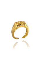 Linya Jewellery-Deka Amorf Dikdörtgen Parlak Gold Yüzük-Yüzük-1-Milagron.com