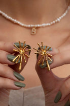 Linya Jewellery-Dera Büyük Küpe-Küpe-4-Milagron.com