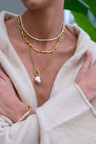 Linya Jewellery-Dery Damla Kolye Choker-Kolye-4-Milagron.com