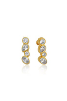 Linya Jewellery-Diana Beyaz Dört Taşlı Küpe-Küpe-1-Milagron.com