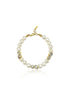 Linya Jewellery-Diana Beyaz Taşlı İnci Bileklik-Bileklik-1-Milagron.com