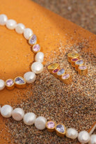Linya Jewellery-Diana Renkli Dört Taşlı Küpe-Küpe-5-Milagron.com