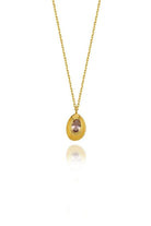 Linya Jewellery-Ella Pembe Taşlı Oval Kolye-Kolye-1-Milagron.com