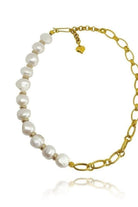 Linya Jewellery-Enna Zincir Barok İnci Kolye-Kolye-1-Milagron.com