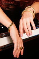 Linya Jewellery-Grel Kalın Asimetrik Gold Bileklik-Bileklik-2-Milagron.com