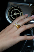 Linya Jewellery-Horn İncili Yüzük-Yüzük-3-Milagron.com