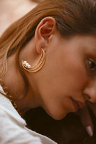 Linya Jewellery-İçi İncili Halka Küpe-Küpe-2-Milagron.com