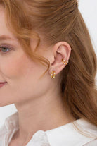 Linya Jewellery-İkili Halka Küpe-Küpe-1-Milagron.com