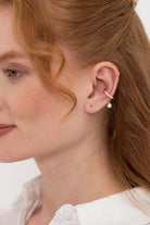 Linya Jewellery-İncili Kıkırdak Küpesi-Küpe-1-Milagron.com