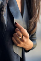 Linya Jewellery-İncili Şerit Yüzük-Yüzük-3-Milagron.com