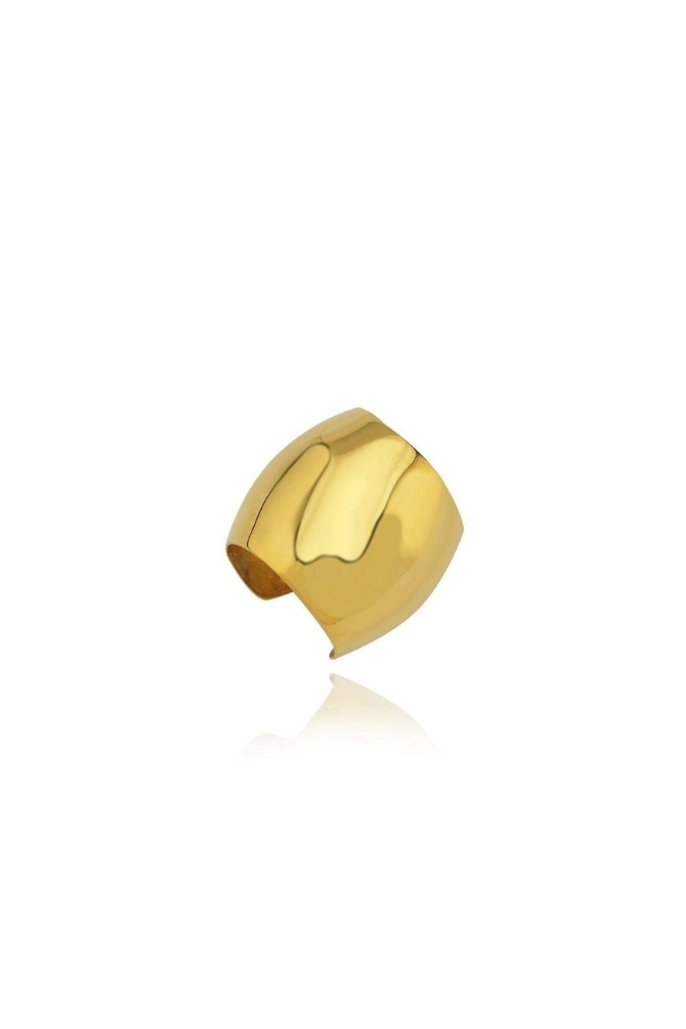 Linya Jewellery-Jeni Büyük Kıkırdak Küpe Gold-Küpe-1-Milagron.com