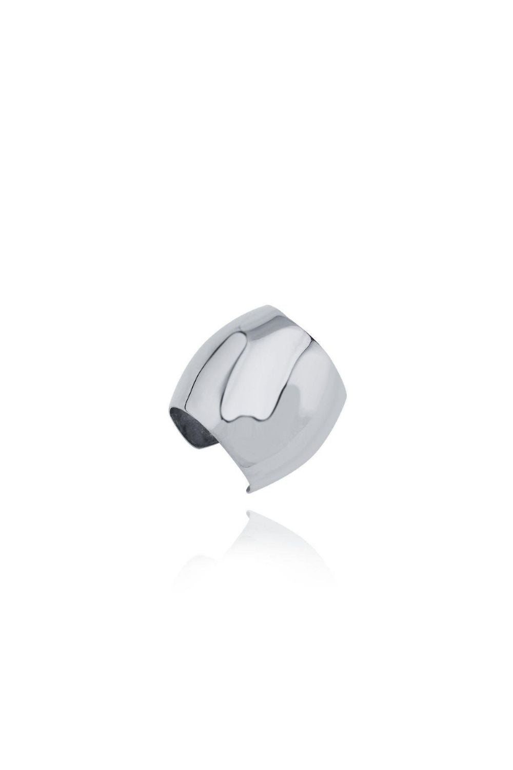 Linya Jewellery-Jeni Büyük Kıkırdak Küpe Gümüş-Küpe-1-Milagron.com