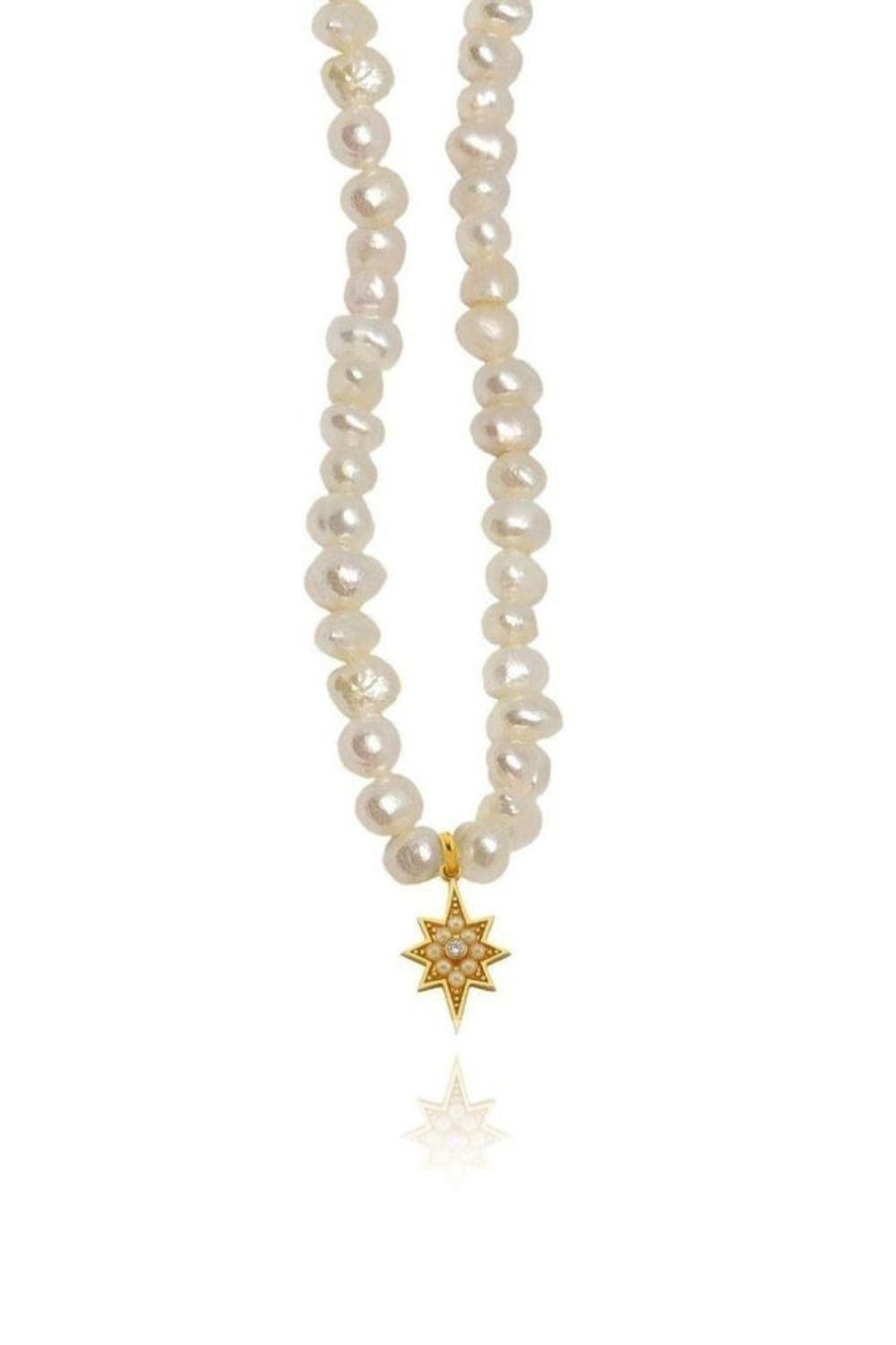 Linya Jewellery-Kutup Yıldızı İnci Kolye-Kolye-1-Milagron.com