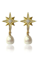 Linya Jewellery-Kutup Yıldızı İncili Küpe-Küpe-1-Milagron.com
