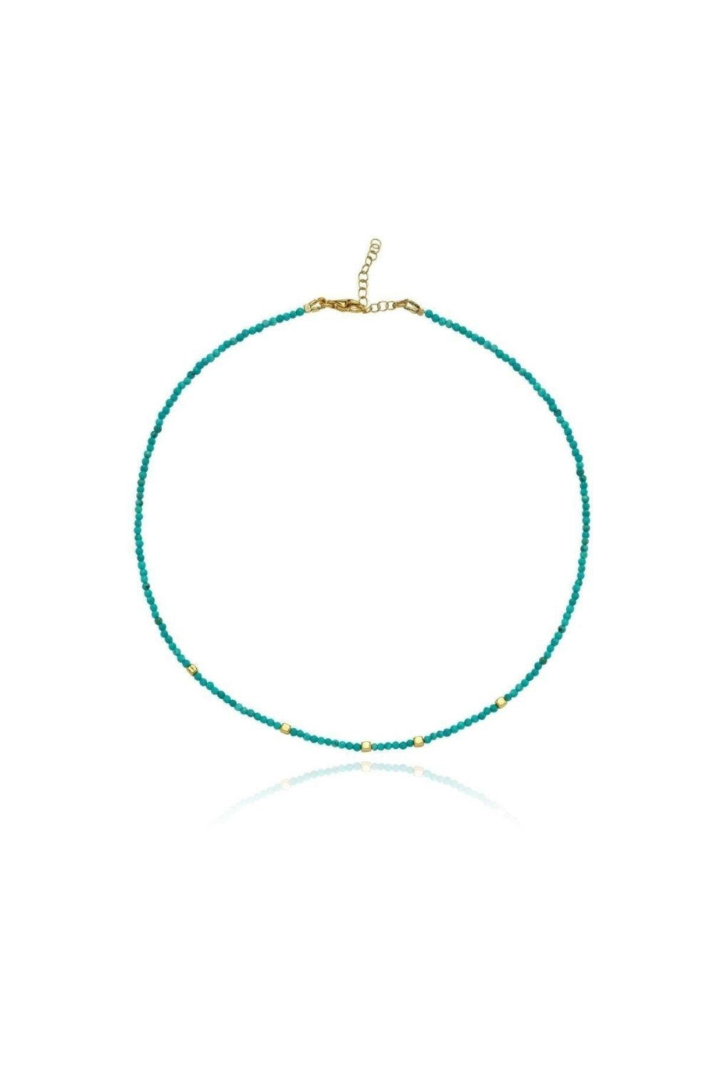 Linya Jewellery-Lana Turkuaz Küçük Toplu Kolye-Kolye-1-Milagron.com