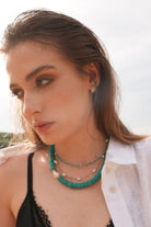 Linya Jewellery-Lana Turkuaz Küçük Toplu Kolye-Kolye-3-Milagron.com