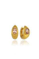 Linya Jewellery-Lina Pembe Damla Taşlı Küpe-Küpe-1-Milagron.com
