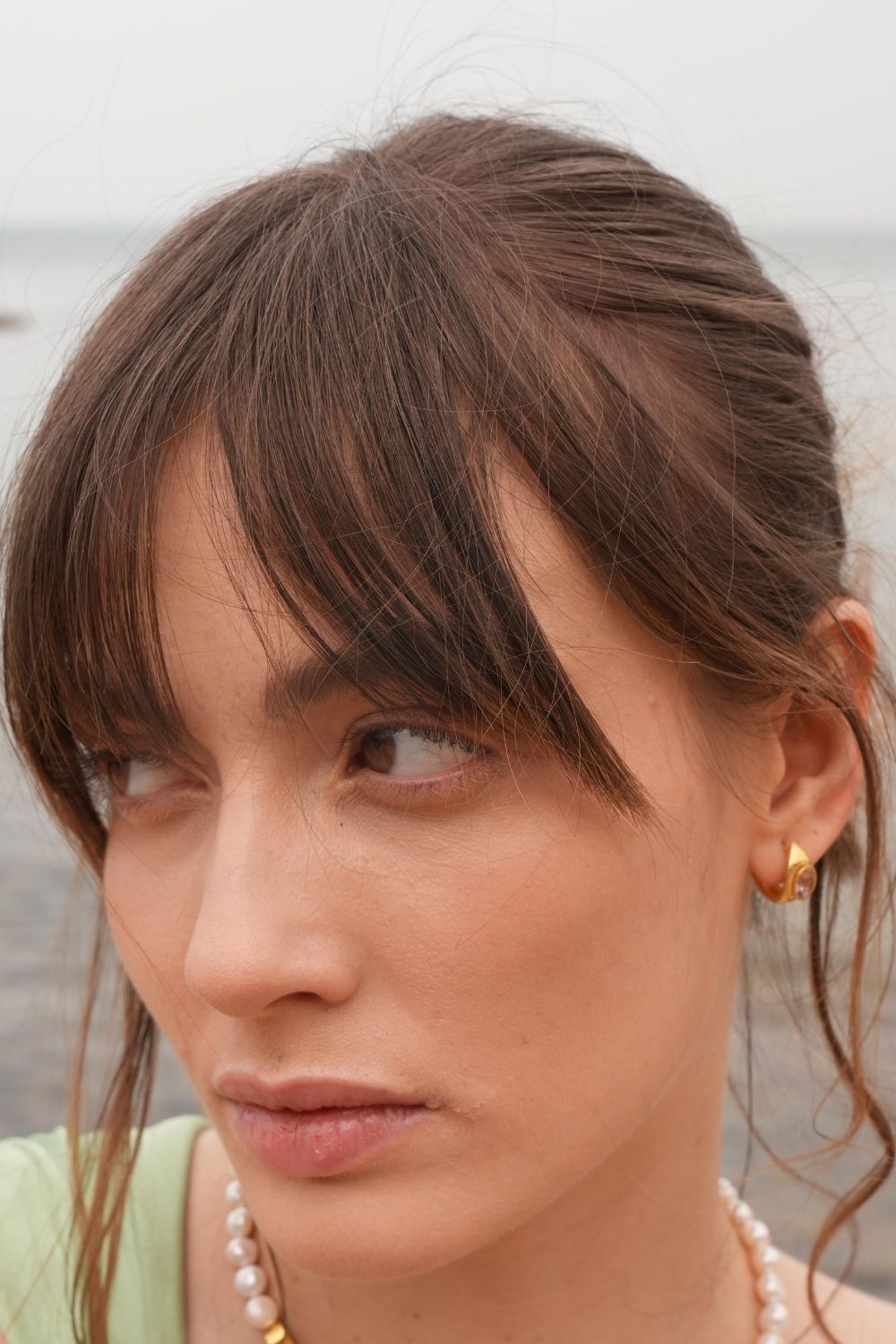 Linya Jewellery-Lina Pembe Damla Taşlı Küpe-Küpe-2-Milagron.com