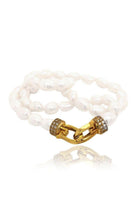 Linya Jewellery-Lock Taşlı İnci Kolye-Kolye-1-Milagron.com