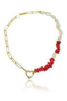 Linya Jewellery-Love Zincir Mercan İnci Kolye-Kolye-1-Milagron.com