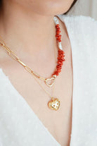 Linya Jewellery-Love Zincir Mercan İnci Kolye-Kolye-3-Milagron.com