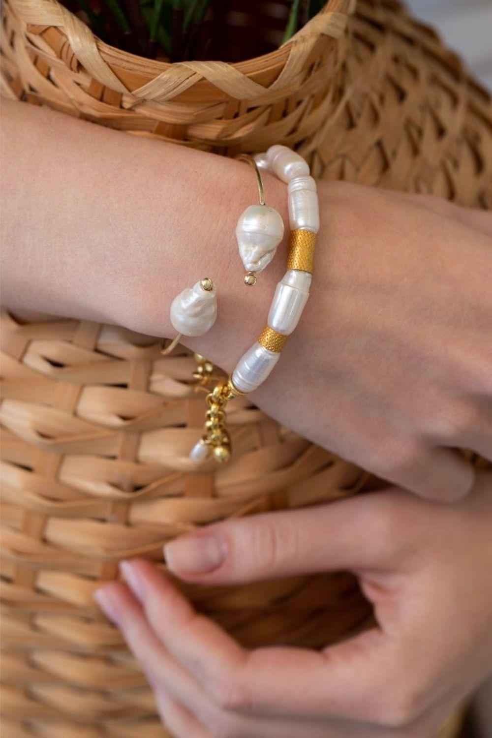 Linya Jewellery-Mari Barok İnci Bileklik-Bileklik-2-Milagron.com