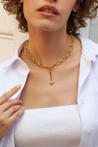 Linya Jewellery-Marsala Zincir Kolye-Kolye-5-Milagron.com