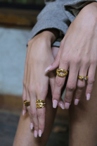 Linya Jewellery-Mazu Amorf Yüzük Gold-Yüzük-3-Milagron.com