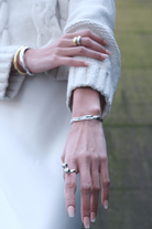 Linya Jewellery-Medusa İnce Kelepçe Bileklik Gümüş-Bileklik-3-Milagron.com