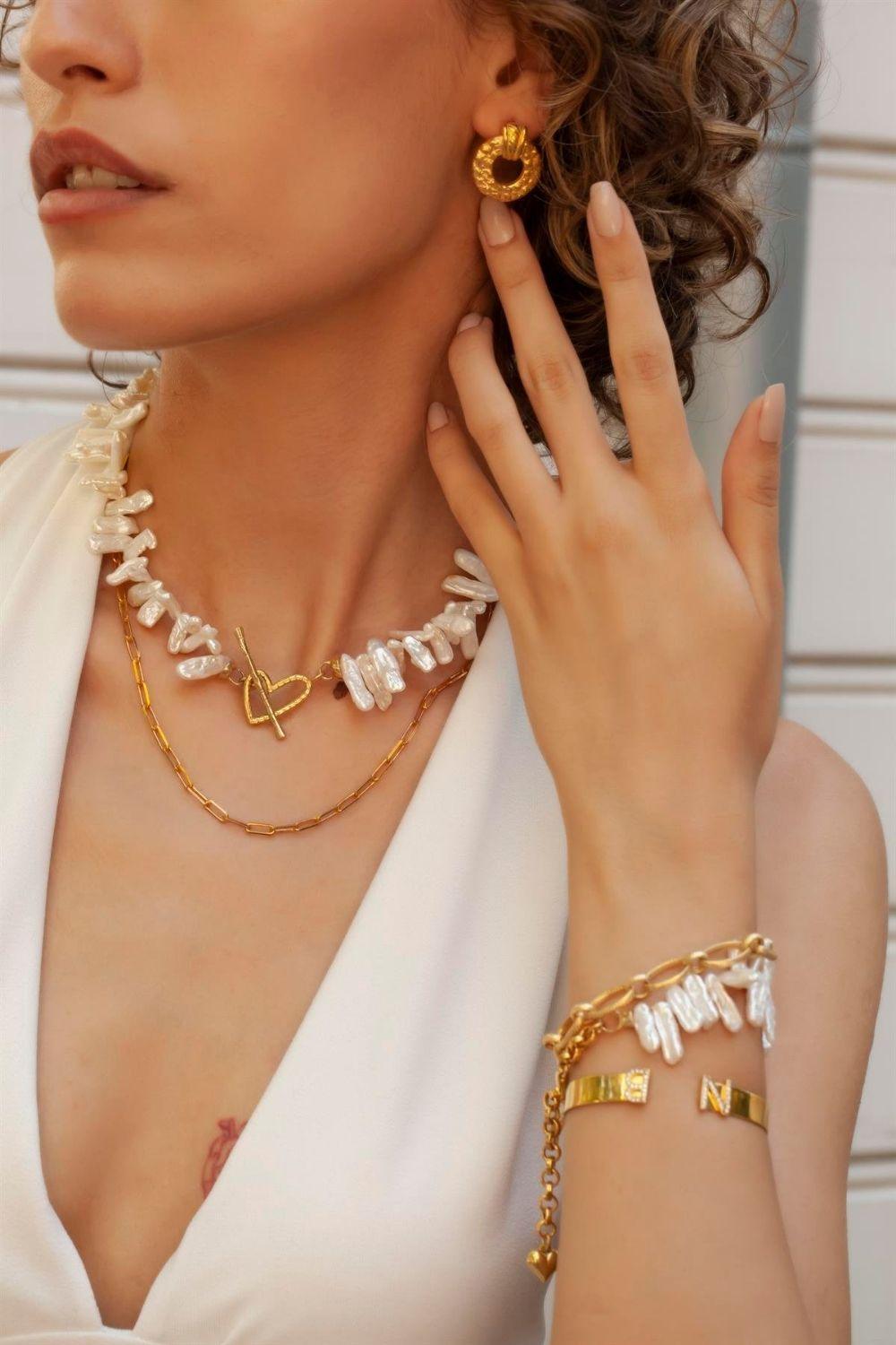 Linya Jewellery-Mesina Barok İnci Kolye-Kolye-4-Milagron.com